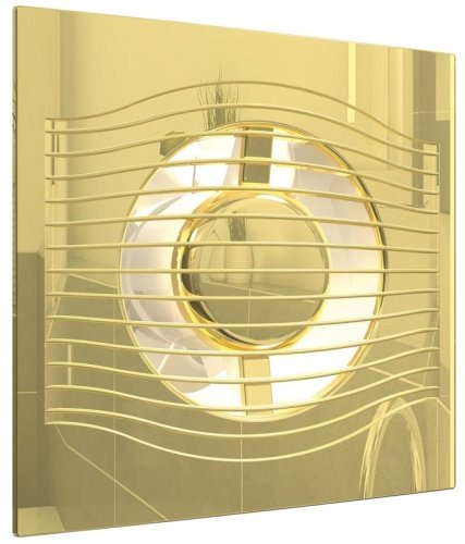 Вентилятор декоративный осевой DiCiTi Slim 4C D100 обратный клапан золото картинка